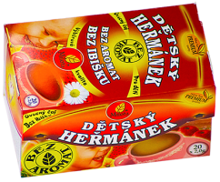 Detský ovocný s harmančekom 40g(20x2g) bez aróm, bez ibišteka