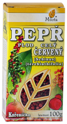 Pepř červený (Pepřovník) plod celý 100g