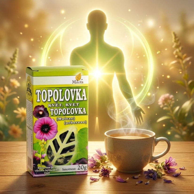 Topoľovka ružová kvet 20g
