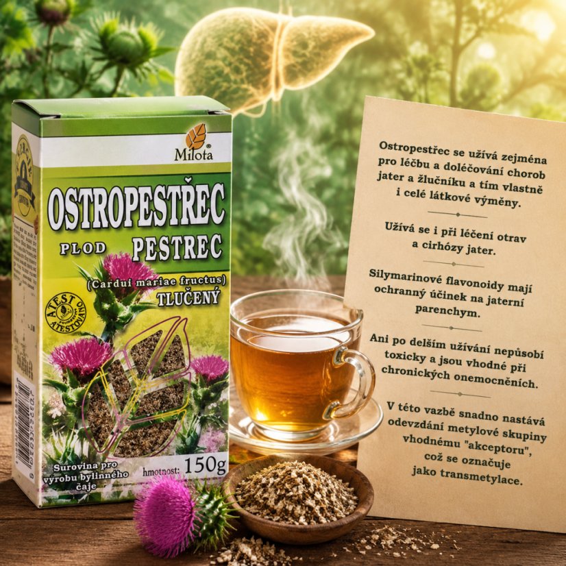 Pestrec mariánsky plod drvený 150g