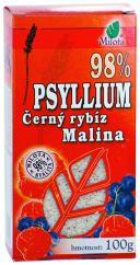 Psyllium malina a černý rybíz 100g 98% čistota