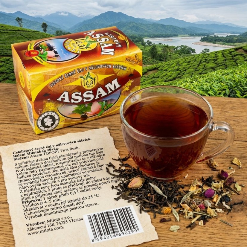 India Assam čierny TGFOP1 40g(20x2g) LEAF