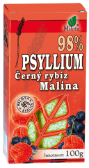 Psyllium malina a černý rybíz 100g 98% čistota