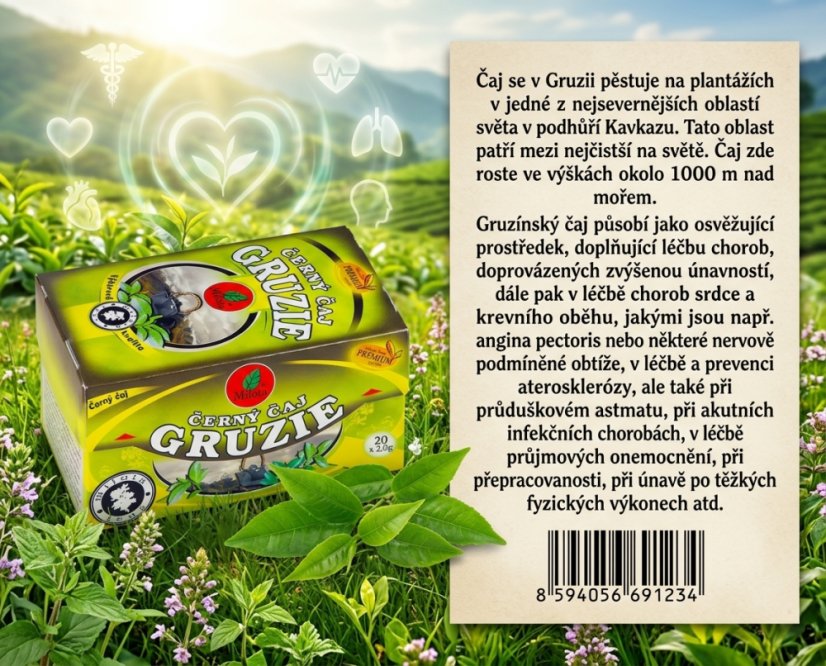 Gruzínsky čierny čaj 40g(20x2g)