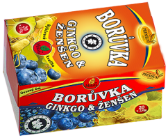 Borůvka s ginkgem a ženšenem 40g(20x2g)