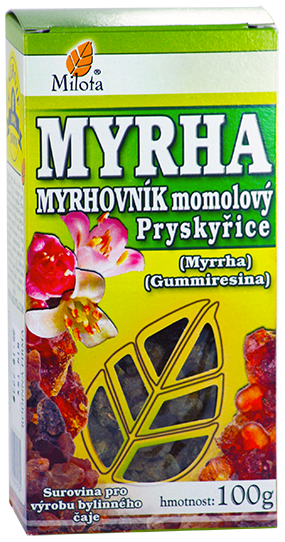 Myrha (Myrhovník molmolový) pryskyřice 100g