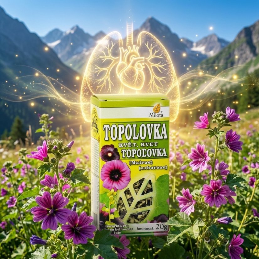 Topoľovka ružová kvet 20g