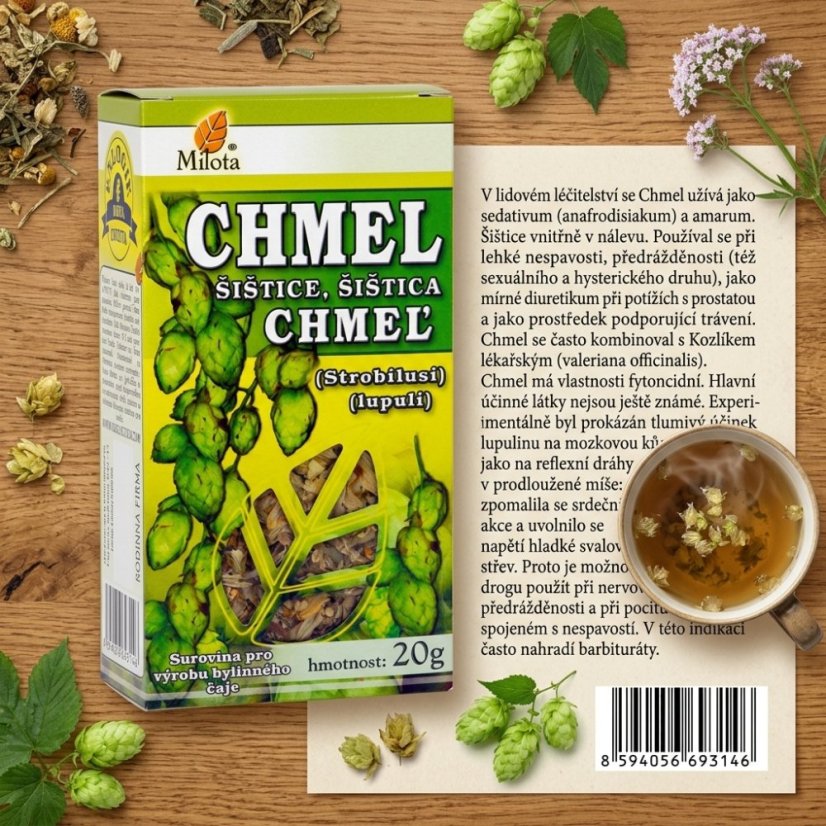Chmeľ obyčajný šištice 20g
