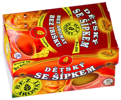Detský ovocný so šípkami 40g(20x2g) bez aróm, bez ibišteka