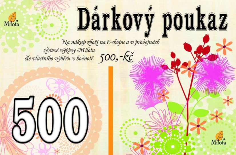 Dárkový poukaz Milota