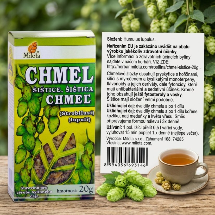 Chmeľ obyčajný šištice 20g